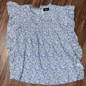 What If Floral Flutter Top